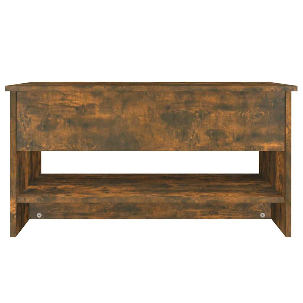 vidaXL Coffee Table | Smoked Oak | Engineered Wood | 80x50x40 cm 6