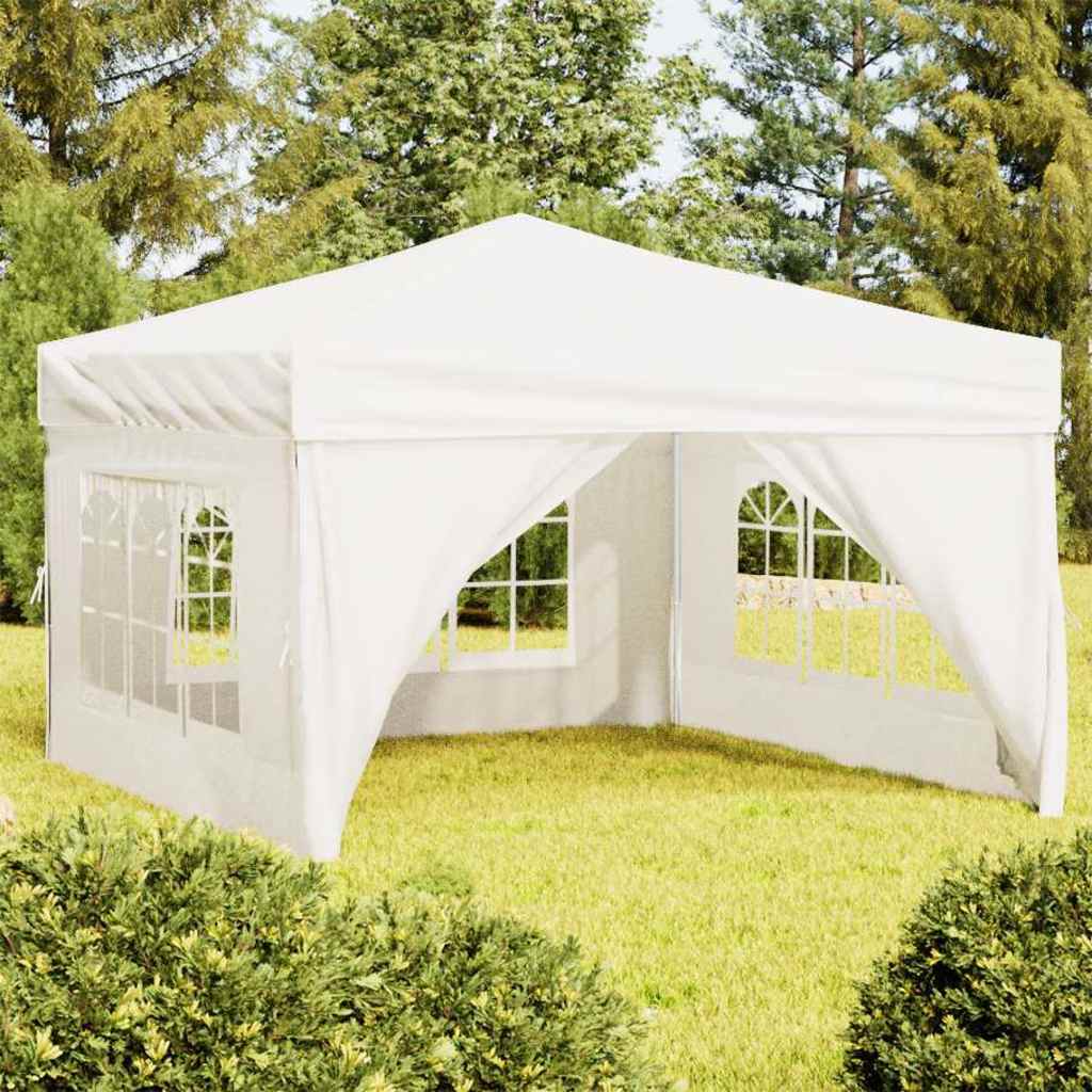 Folding Party Tent with Sidewalls Width 3 m Cream 3 m