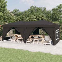Folding Party Tent with Sidewalls Width 3 m Anthracite 6 m