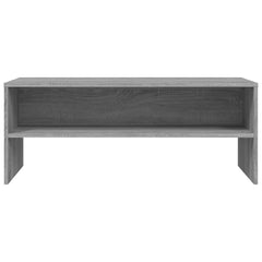 vidaXL TV Cabinet Grey Sonoma 100x40x40 cm Engineered Wood 4