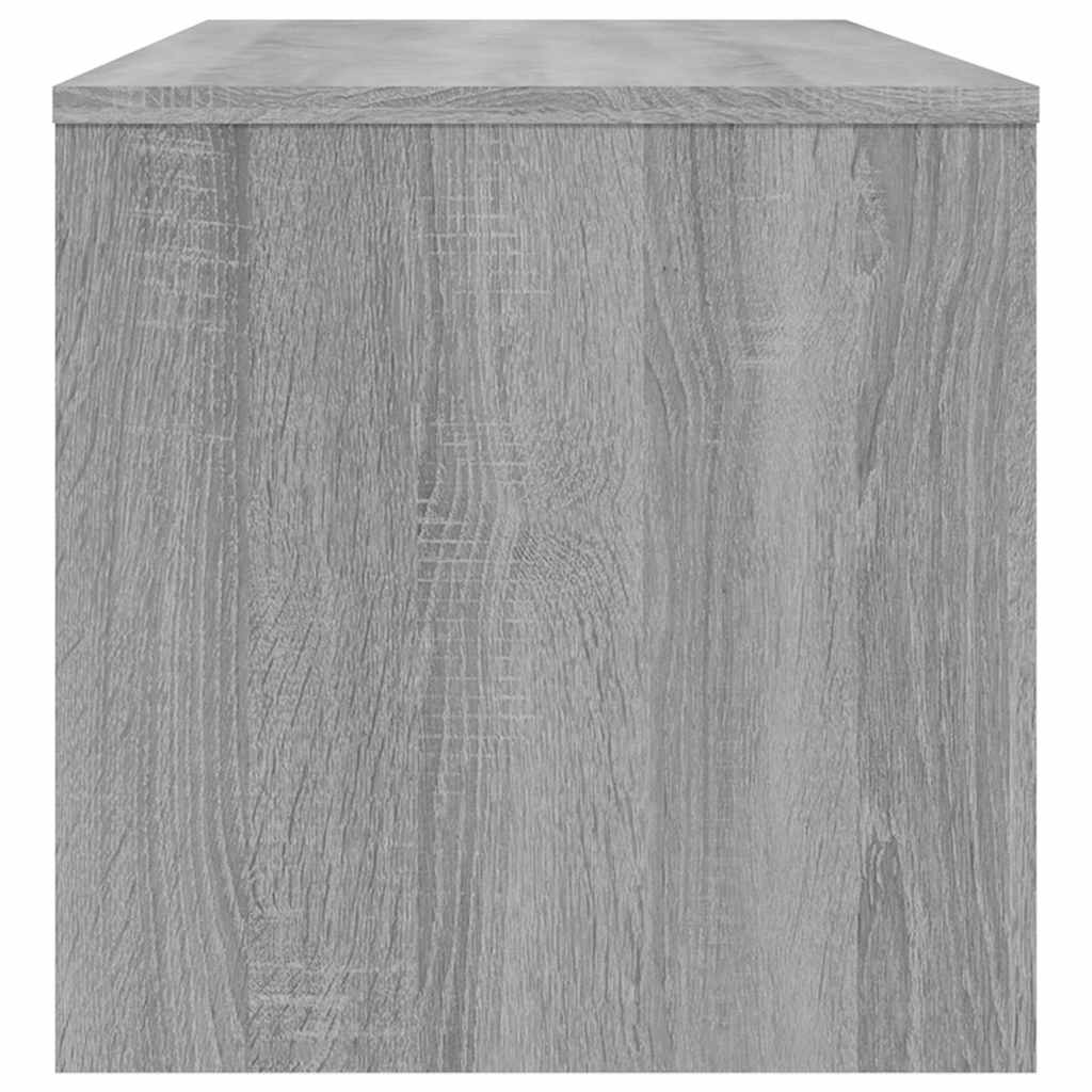 vidaXL TV Cabinet Grey Sonoma 100x40x40 cm Engineered Wood 5