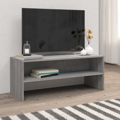 vidaXL TV Cabinet Grey Sonoma 100x40x40 cm Engineered Wood 1