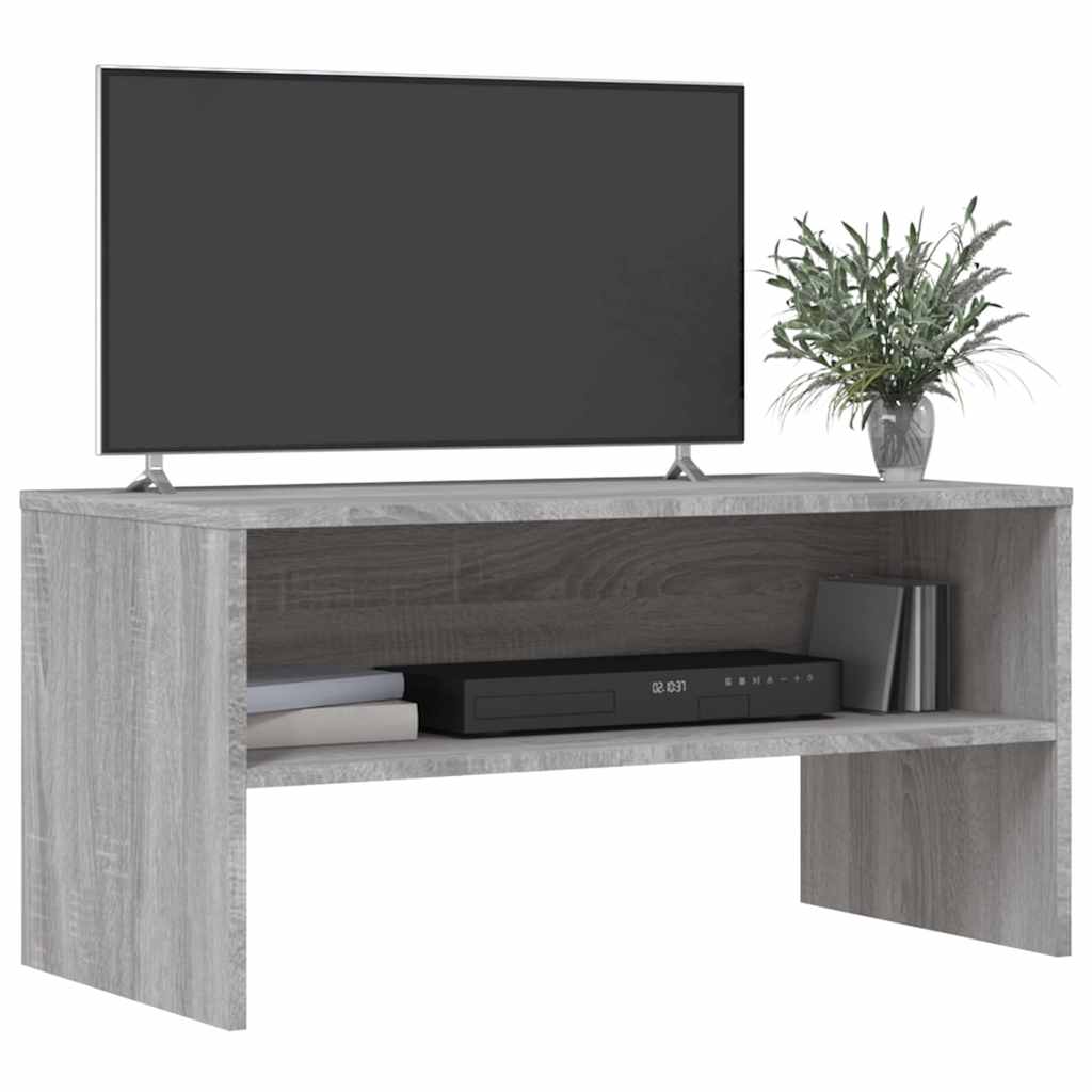 vidaXL TV Cabinet Grey Sonoma 80x40x40 cm Engineered Wood 3