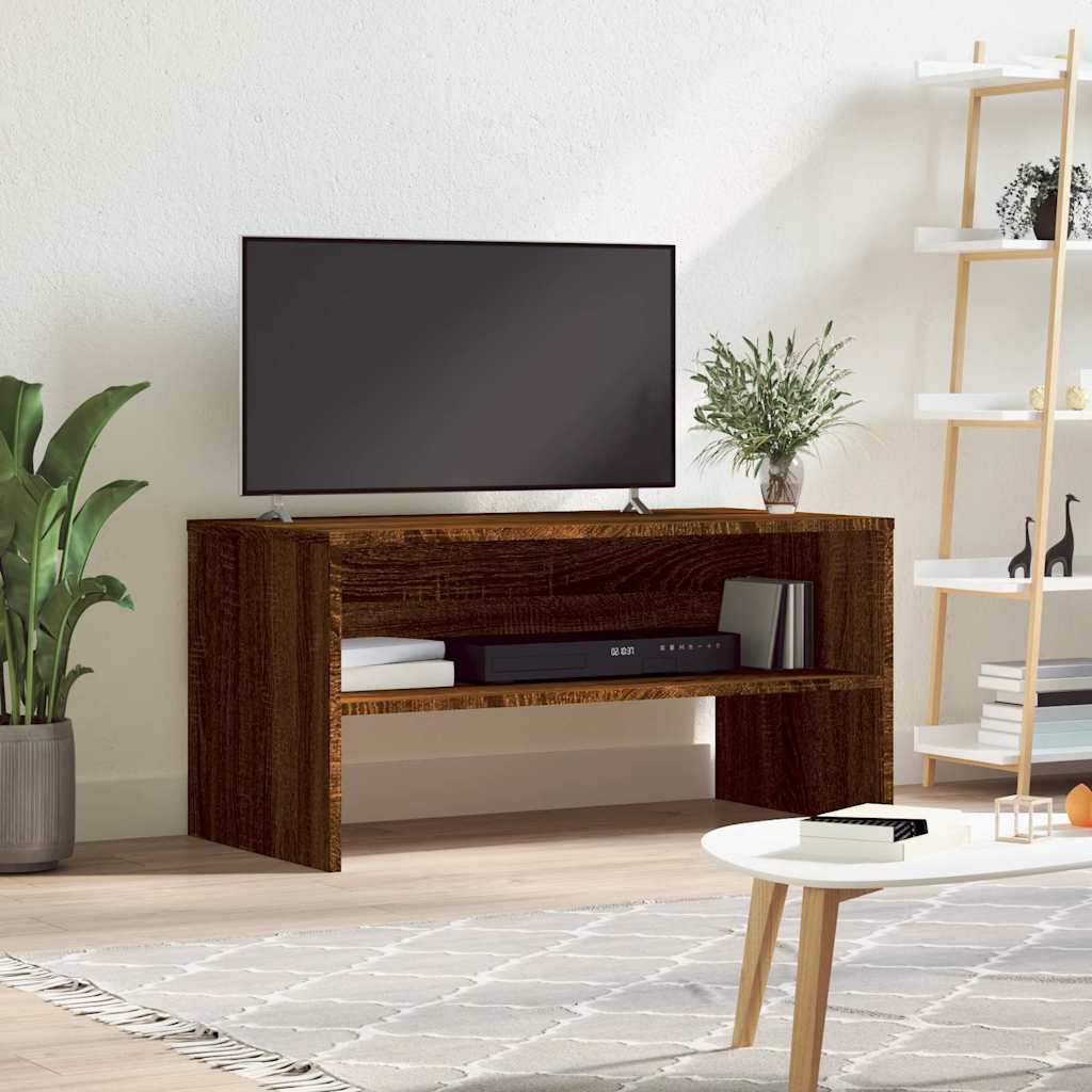 vidaXL TV Cabinet Brown Oak 80x40x40 cm Engineered Wood 1
