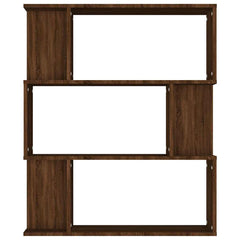 vidaXL Book Cabinet/Room Divider Brown Oak 80x24x96 cm Engineered Wood 5