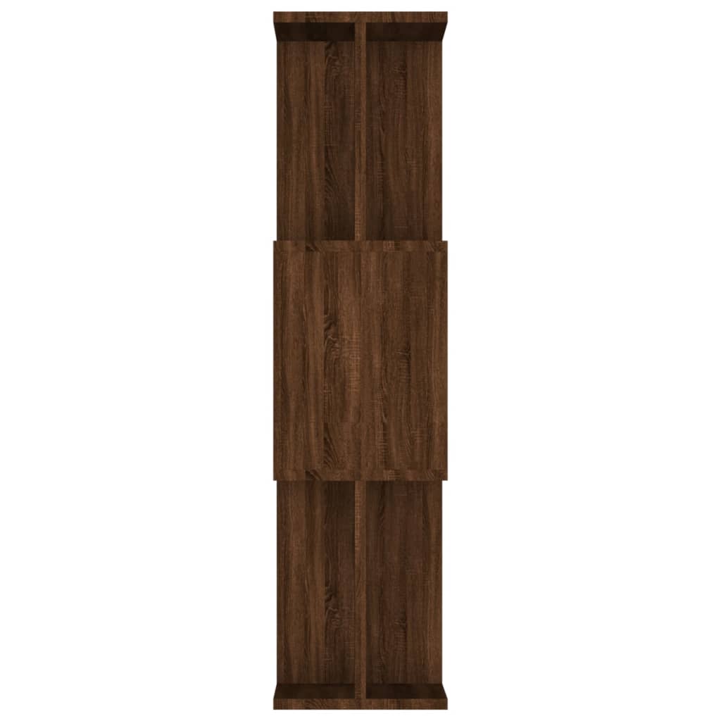 vidaXL Book Cabinet/Room Divider Brown Oak 80x24x96 cm Engineered Wood 6