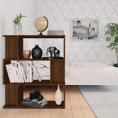 vidaXL Book Cabinet/Room Divider Brown Oak 80x24x96 cm Engineered Wood 1