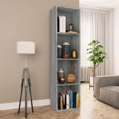 Book Cabinet/TV Cabinet 36x30x143 cm Engineered Wood Grey sonoma