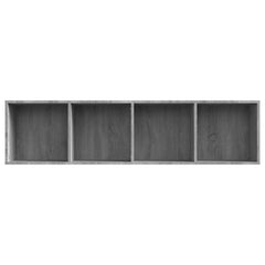vidaXL Book Cabinet/TV Cabinet Grey Sonoma 143x30x36cm Engineered Wood 6