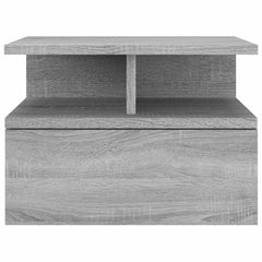 vidaXL Floating Nightstand 2 pcs Grey Sonoma 40x31x27 cm Engineered Wood 5