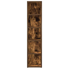 vidaXL CD Cabinets 2 pcs Smoked Oak 21x16x93.5 cm Engineered Wood 5