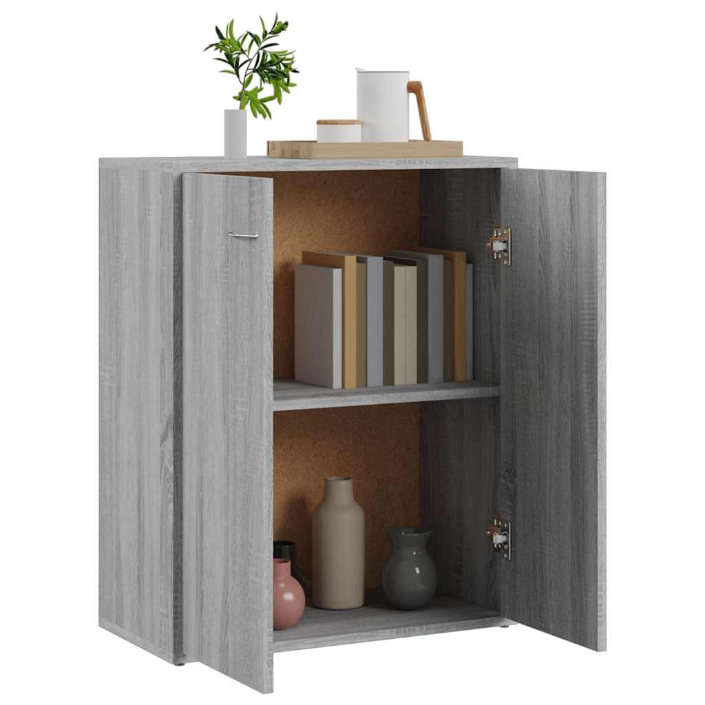vidaXL Sideboard Grey Sonoma 60x30x75 cm Engineered Wood 5