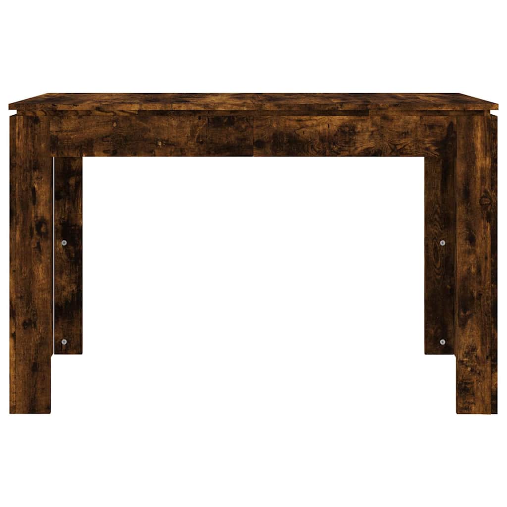 vidaXL Dining Table Smoked Oak 120x60x76 cm Engineered Wood 4