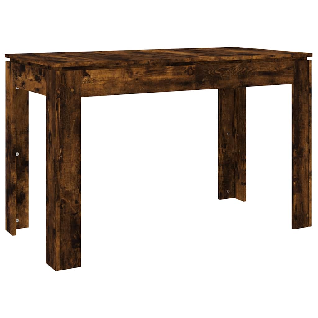 vidaXL Dining Table Smoked Oak 120x60x76 cm Engineered Wood 6