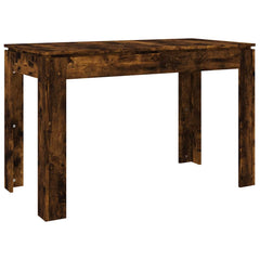 vidaXL Dining Table Smoked Oak 120x60x76 cm Engineered Wood 6