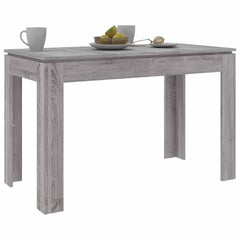 vidaXL Dining Table Grey Sonoma 120x60x76 cm Engineered Wood 3