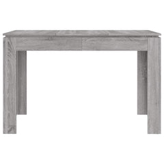 vidaXL Dining Table Grey Sonoma 120x60x76 cm Engineered Wood 4
