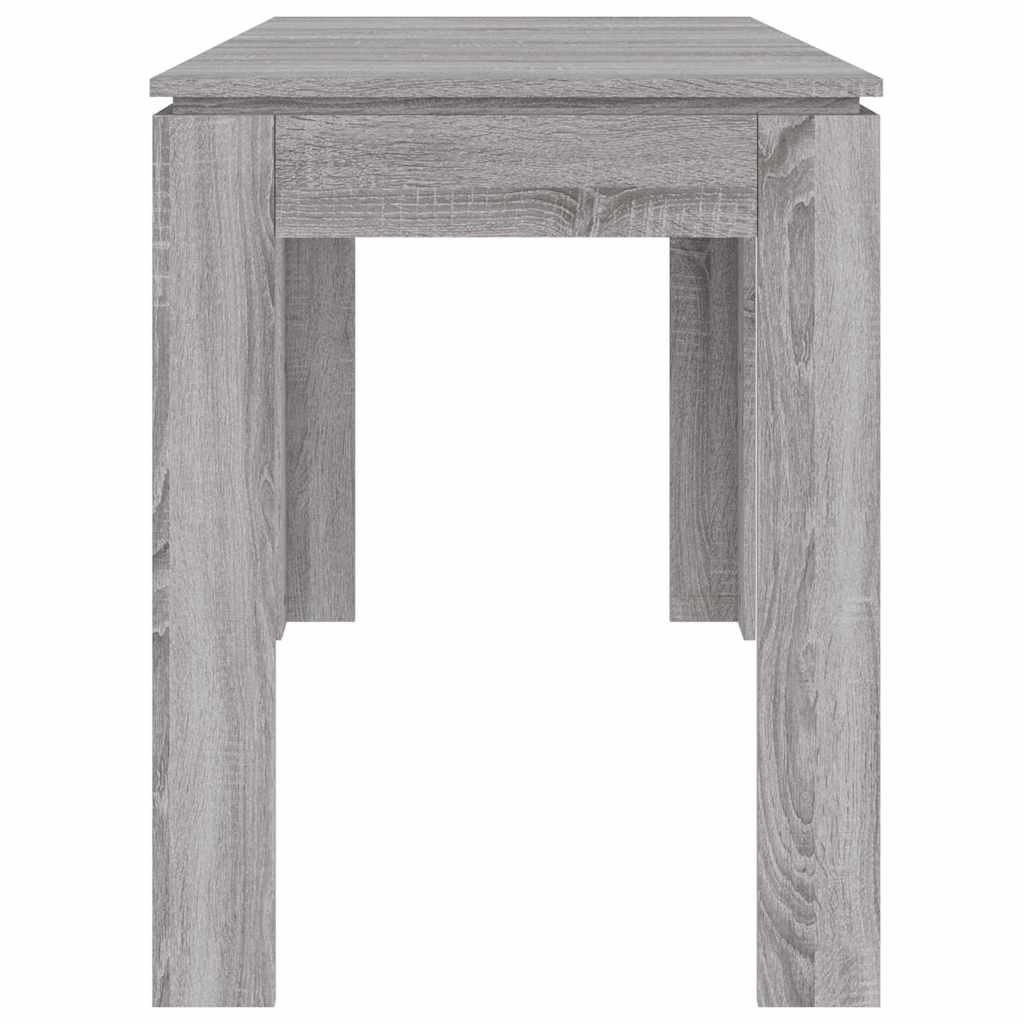 vidaXL Dining Table Grey Sonoma 120x60x76 cm Engineered Wood 5