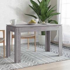 vidaXL Dining Table Grey Sonoma 120x60x76 cm Engineered Wood 1