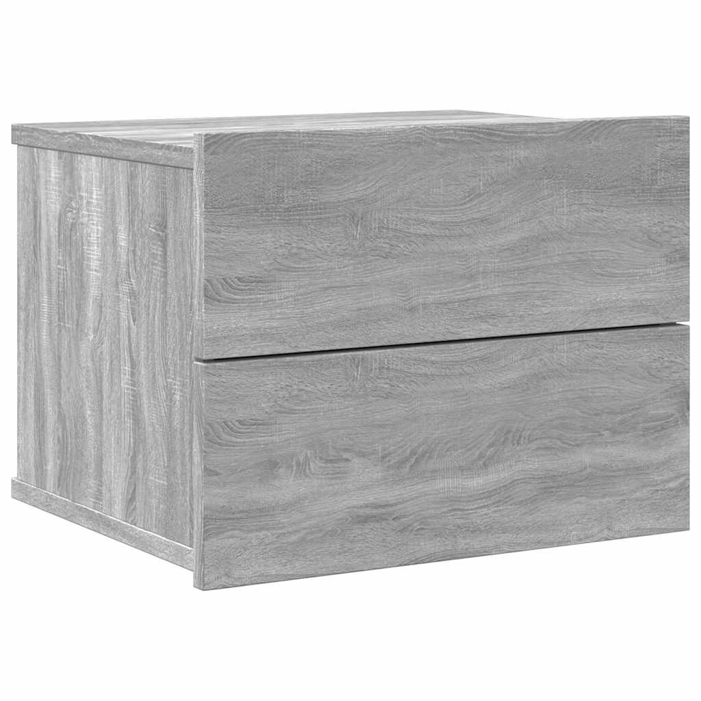 vidaXL Bedside Cabinets 2 pcs Grey Sonoma 40x30x30 cm Engineered Wood 3