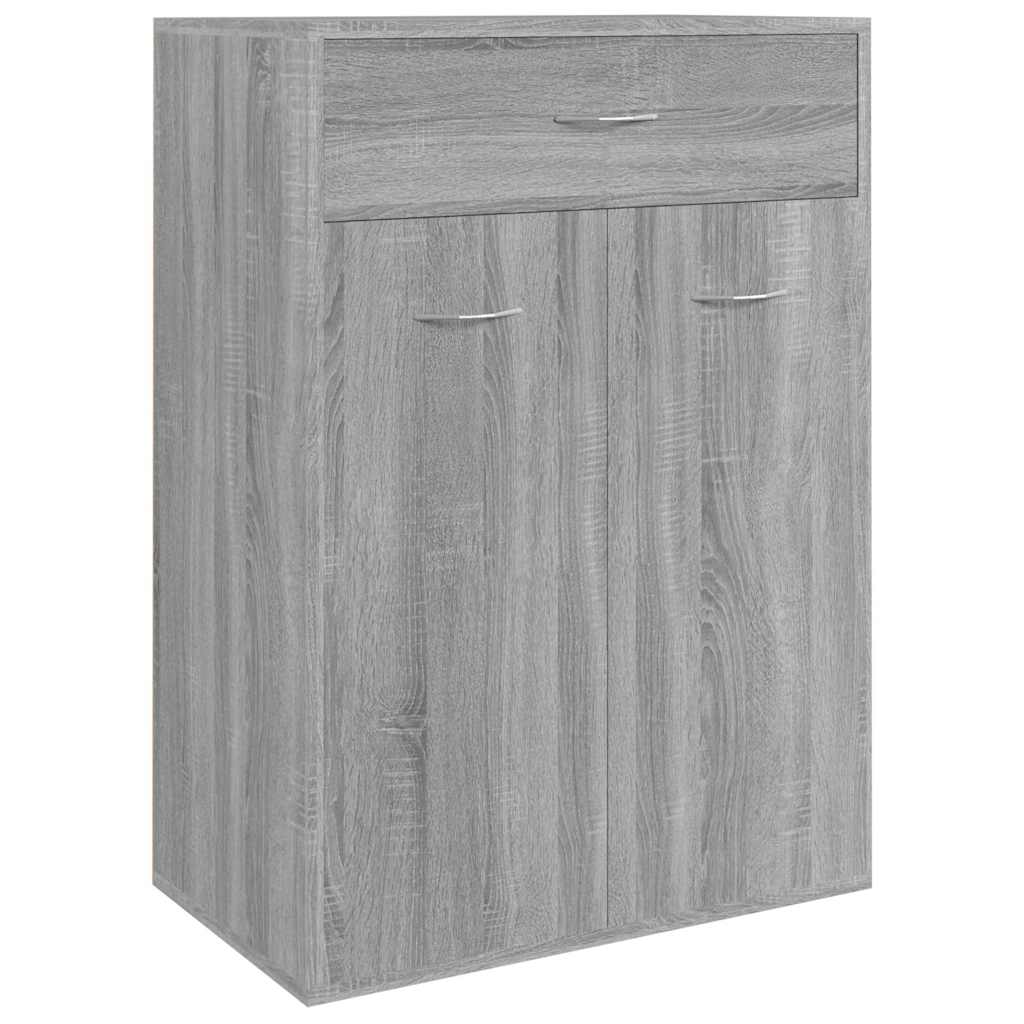 vidaXL Shoe Cabinet | Grey Sonoma | Engineered Wood | Medium | Shoe Cabinet 2