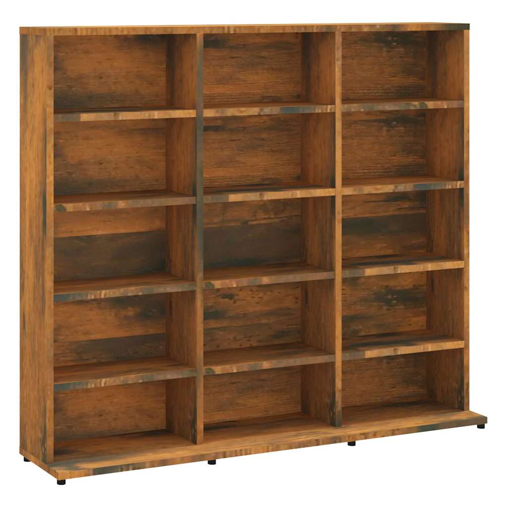 CD Cabinet 100x23x89,5 cm Engineered Wood Height 89.5 cm Smoked oak