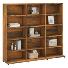 CD Cabinet 100x23x89,5 cm Engineered Wood Height 89.5 cm Smoked oak