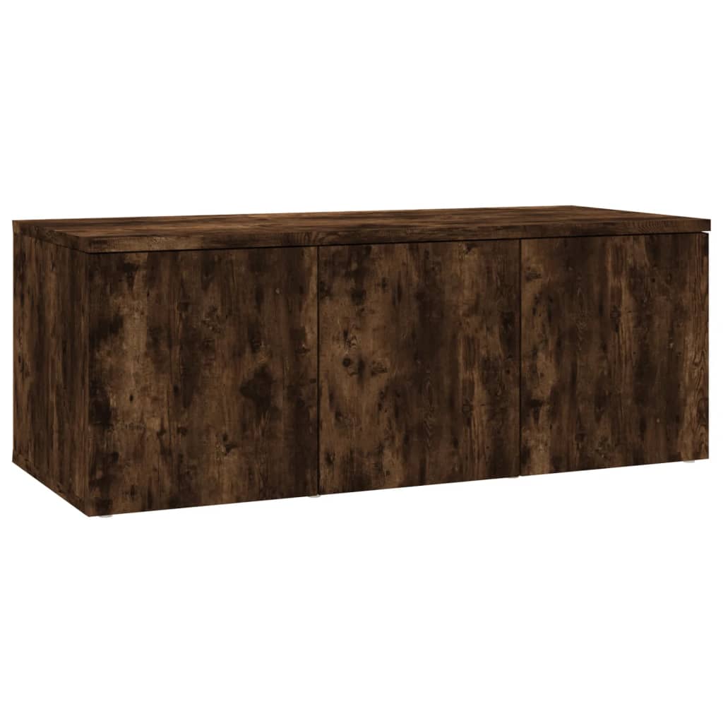 vidaXL TV Cabinet Smoked Oak 80x34x30 cm Engineered Wood 2