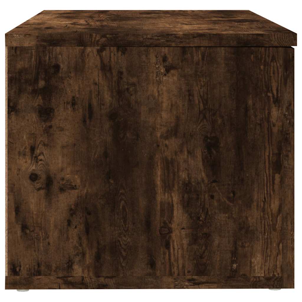 vidaXL TV Cabinet Smoked Oak 80x34x30 cm Engineered Wood 6