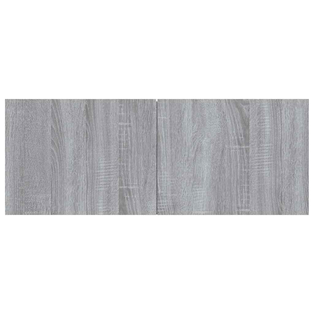 vidaXL TV Cabinet Grey Sonoma 80x30x30 cm Engineered Wood 4