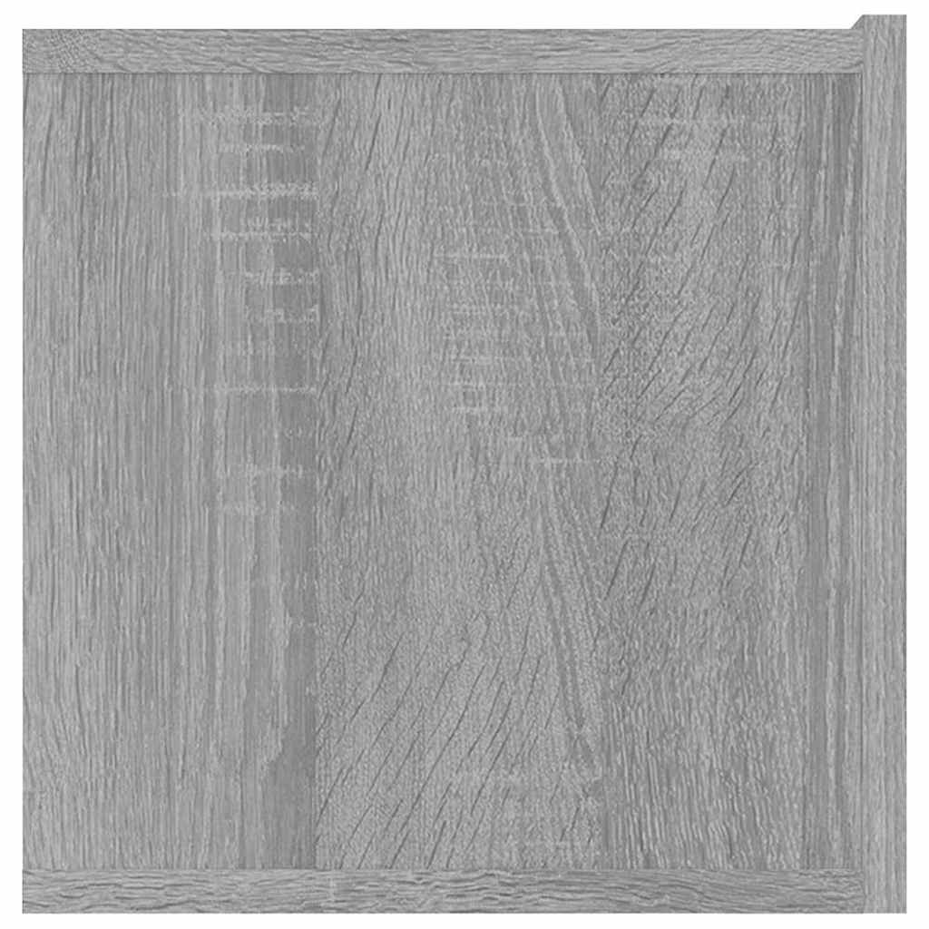 vidaXL TV Cabinet Grey Sonoma 80x30x30 cm Engineered Wood 6