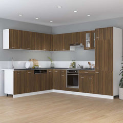 vidaXL Drawer Bottom Cabinet Lyon Brown Oak 30x46x81.5 cm Engineered Wood 3