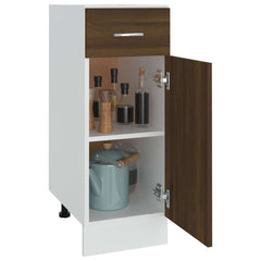 vidaXL Drawer Bottom Cabinet Lyon Brown Oak 30x46x81.5 cm Engineered Wood 4
