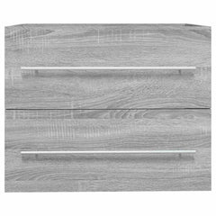 vidaXL Sink Cabinet Grey Sonoma 60x38.5x48 cm Engineered Wood 3