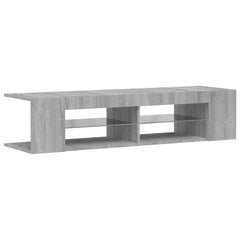 vidaXL TV Cabinet with LED Lights Grey Sonoma 135x39x30 cm 3