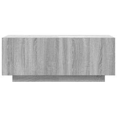 vidaXL TV Cabinet Grey Sonoma 100x35x40 cm Engineered Wood 4