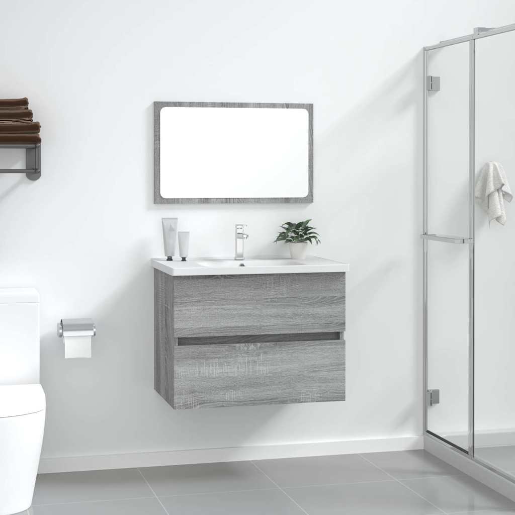 vidaXL 2 Piece Bathroom Furniture Set Engineered Wood
