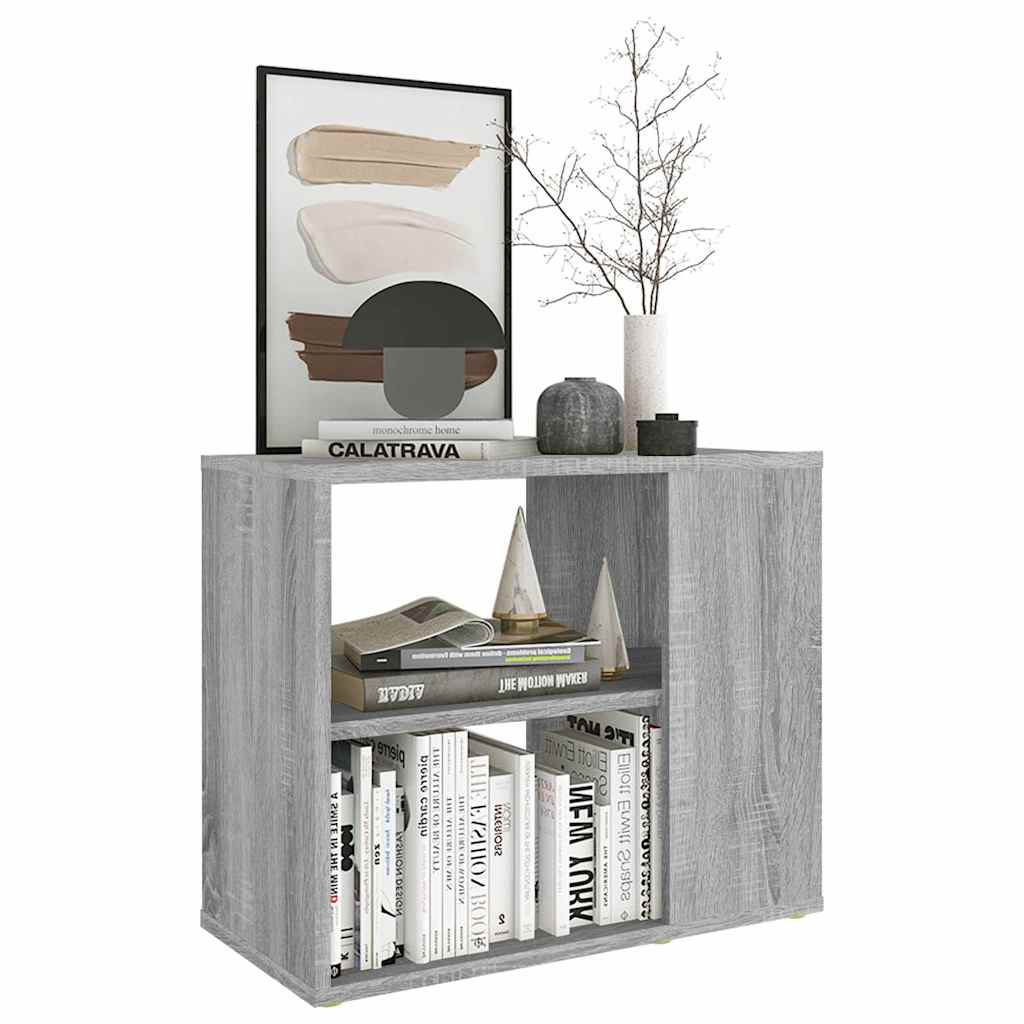 vidaXL Side Cabinet Grey Sonoma 60x30x50 cm Engineered Wood 5