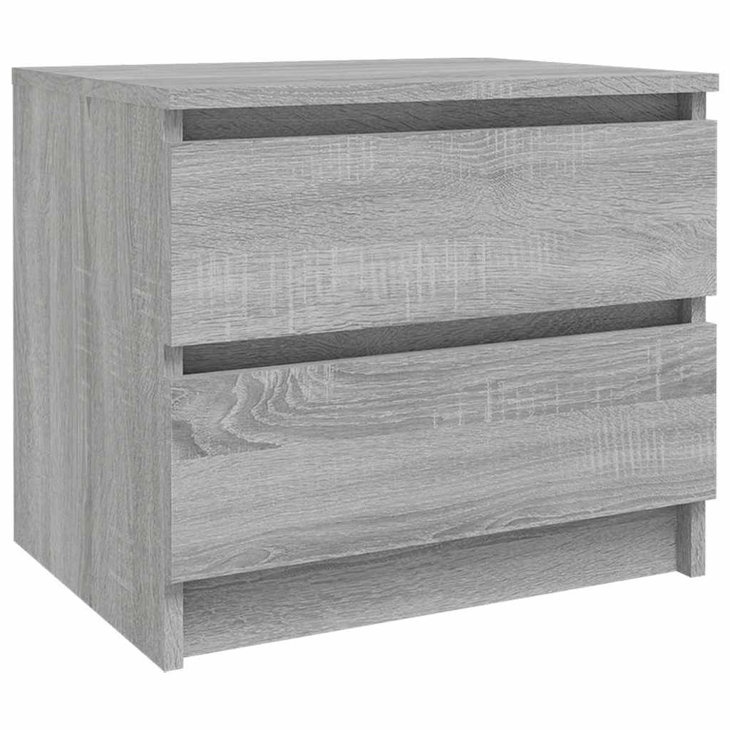 vidaXL Bed Cabinet Grey Sonoma 50x39x43,5 cm Engineered Wood 2