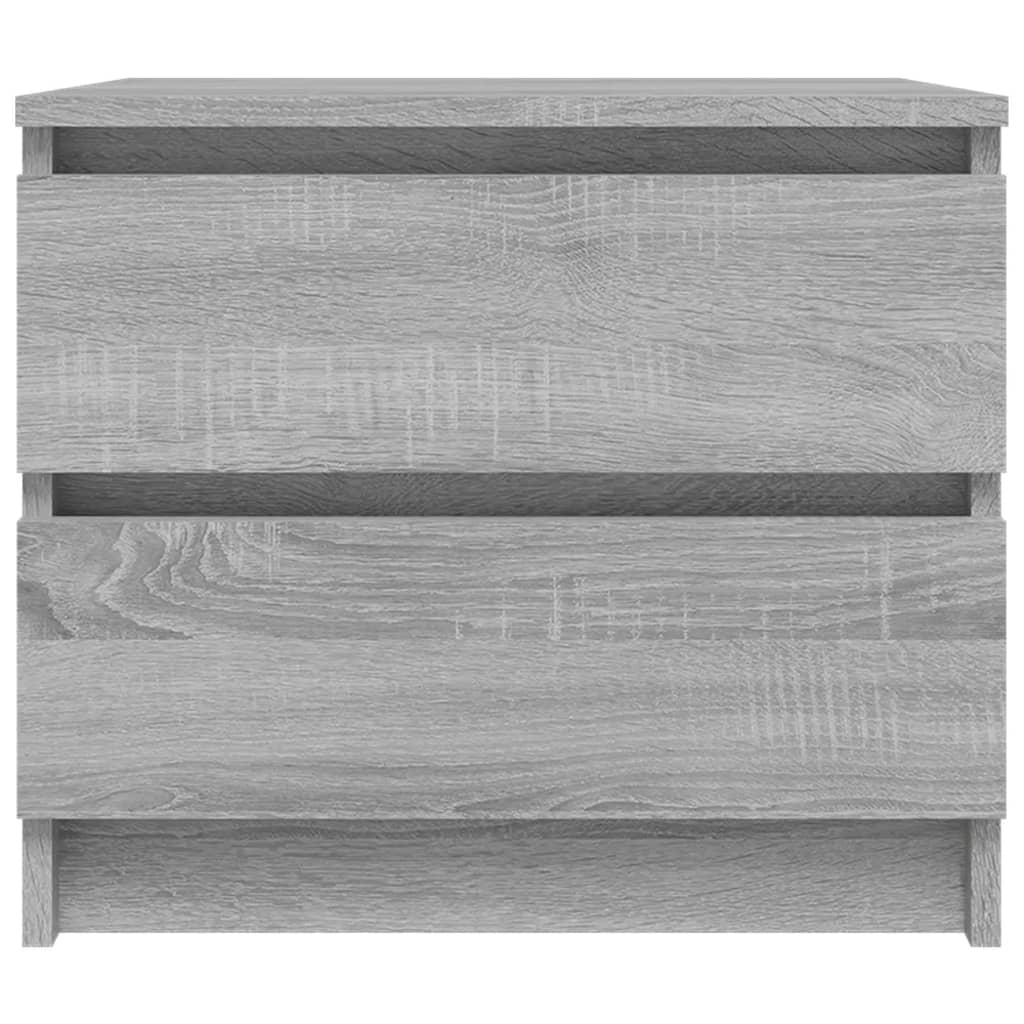 vidaXL Bed Cabinet Grey Sonoma 50x39x43,5 cm Engineered Wood 3
