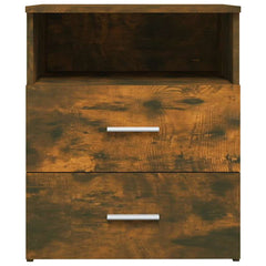 815858 vidaXL Bed Cabinet Smoked Oak 50x32x60 cm 4