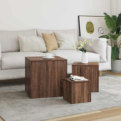 vidaXL Side Tables 3 pcs Engineered Wood