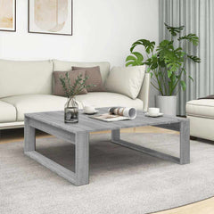 vidaXL Coffee Table Grey Sonoma 100x100x35 cm Engineered Wood 1