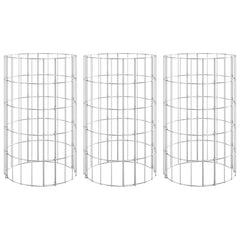 Circular Gabion Raised Beds 4 pcs Ø30x50/100/150/200 Ø 30 x 50 cm (3 pcs)
