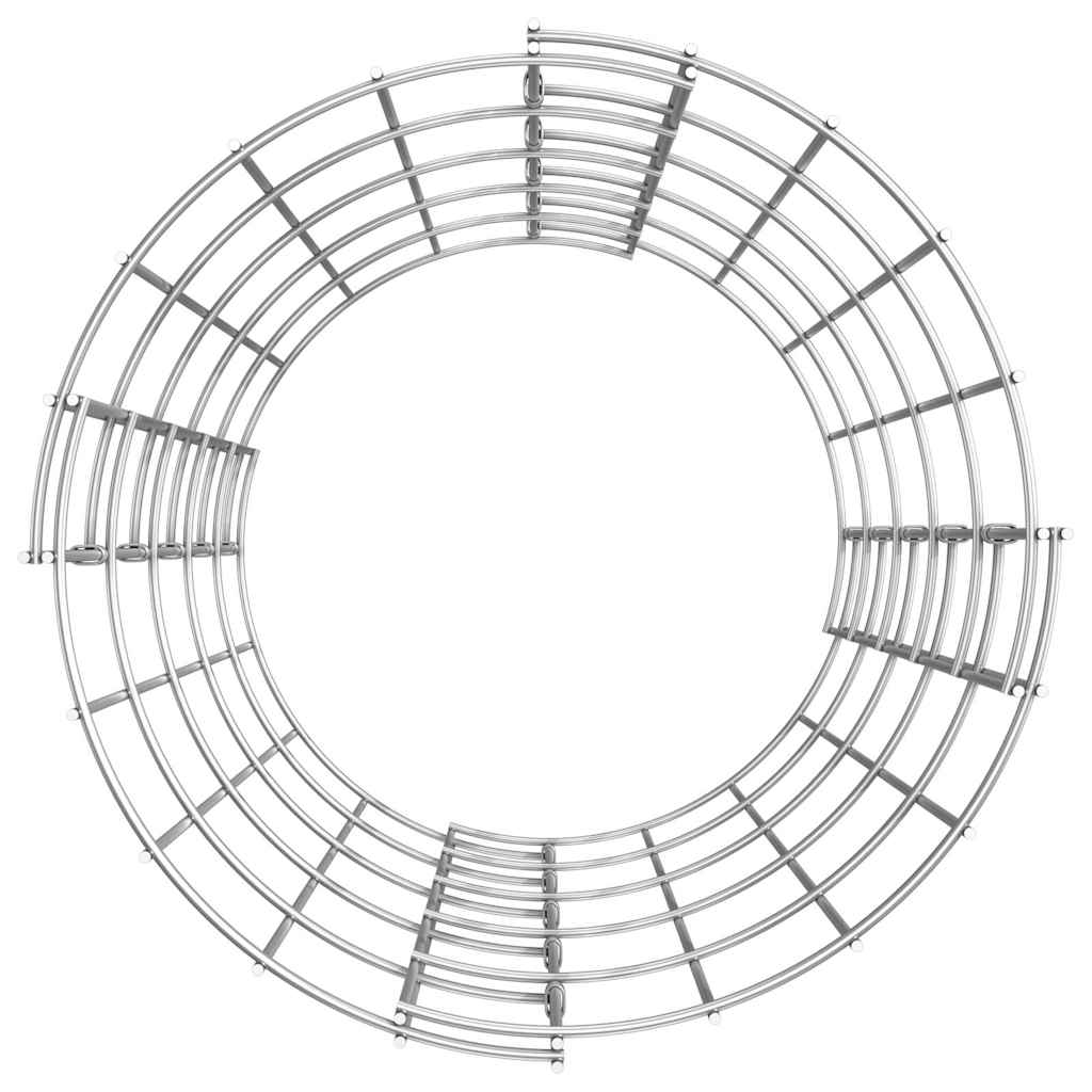 Circular Gabion Raised Beds 4 pcs Ø30x50/100/150/200 Ø 30 x 50 cm (3 pcs)