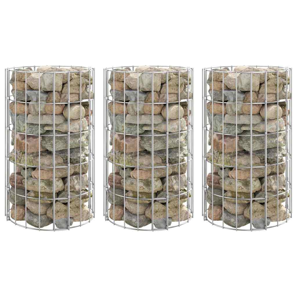 Circular Gabion Raised Beds 4 pcs Ø30x50/100/150/200 Ø 30 x 50 cm (3 pcs)