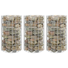 Circular Gabion Raised Beds 4 pcs Ø30x50/100/150/200 Ø 30 x 50 cm (3 pcs)