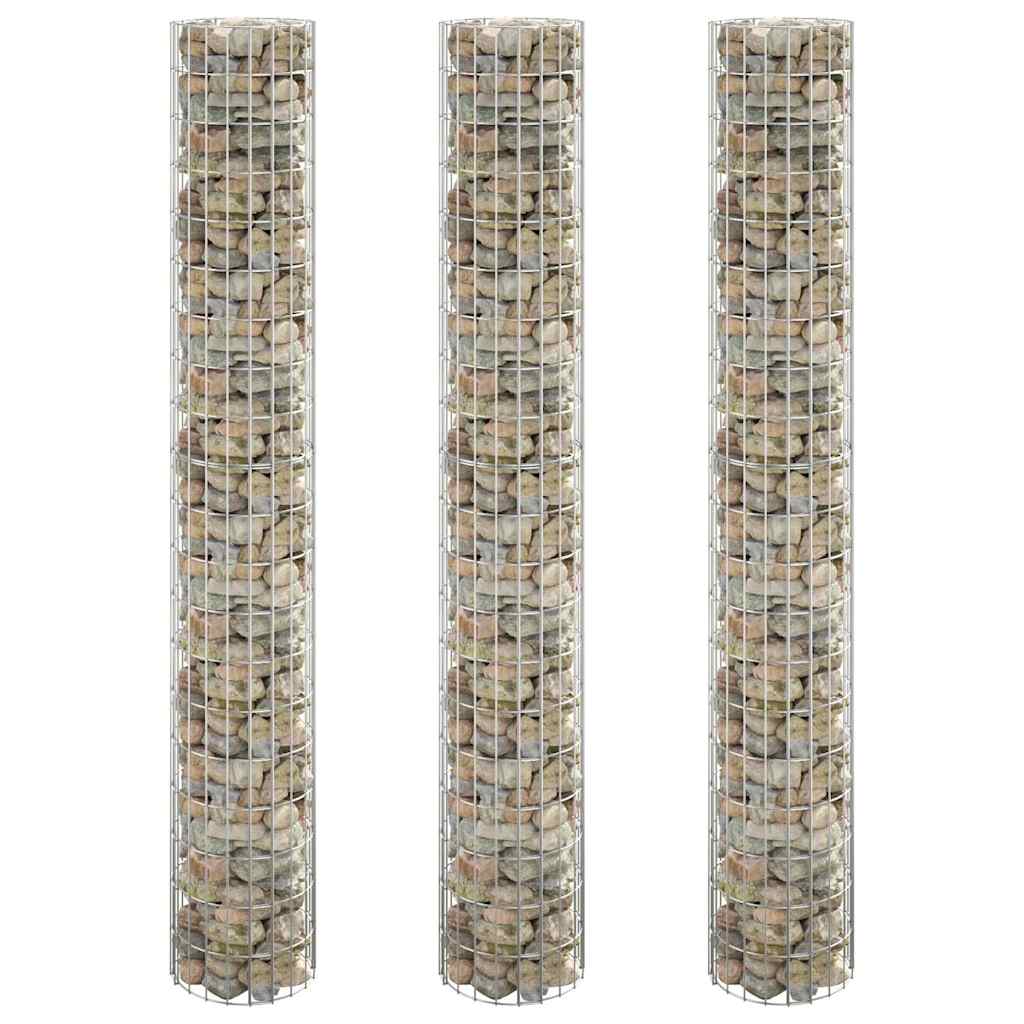 Circular Gabion Raised Beds 4 pcs Ø30x50/100/150/200 Ø 30 x 200 cm (3 pcs)