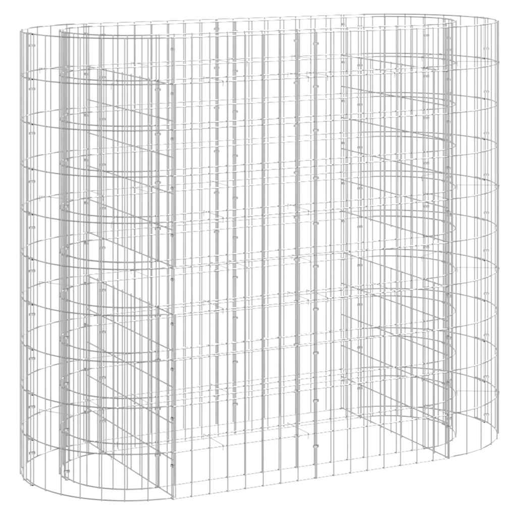 vidaXL Gabion Raised Bed | Silver | Galvanised iron | Medium | Durable 2