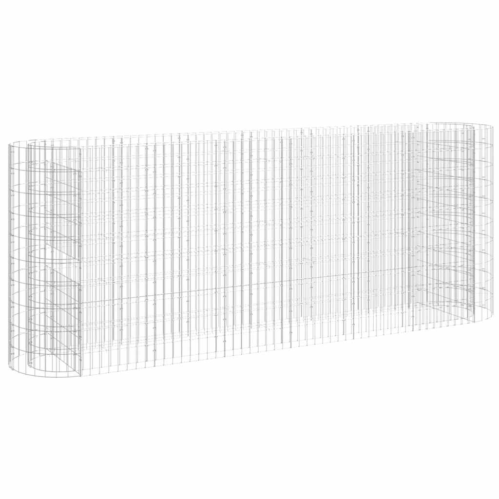 vidaXL Gabion Raised Bed | Silver | Galvanised iron | Large | Durable 2